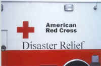 Red Cross truck