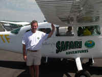 Andrew Mallory and his airplane