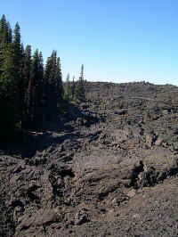 This lava flow extends for miles north of McKenzie Pass under the PCT