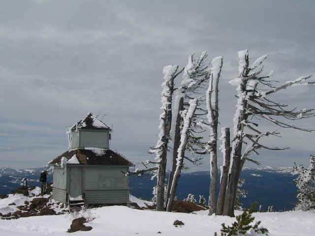 Traditional summer fire lookout station