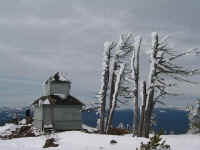 traditional summer fire lookout station