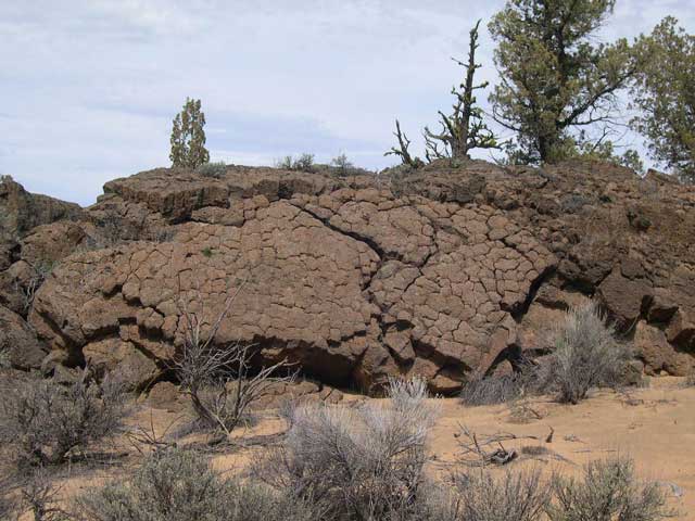 Volcanic feature in The Badlands