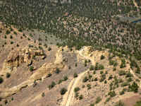 Top of the Burma Road trail giving access to Grey Butte and Skull Hollow