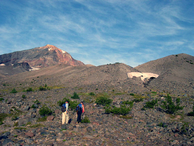 Jim and Jeanne Russell heading for the first landmark