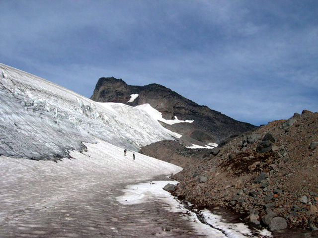 Heading toward the saddle