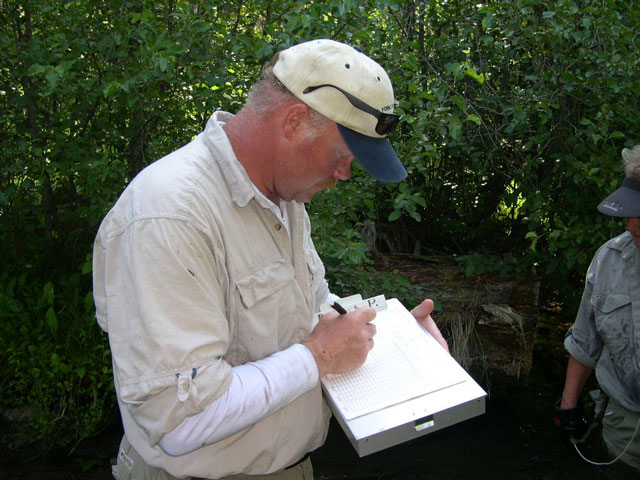 Jim is scribing the stats