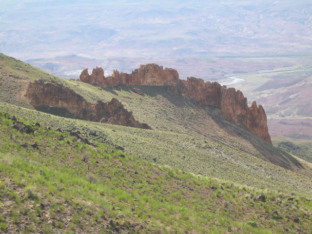 A mountain rib