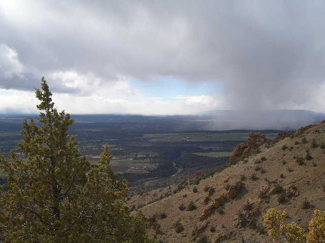 A snow squall about to strike us