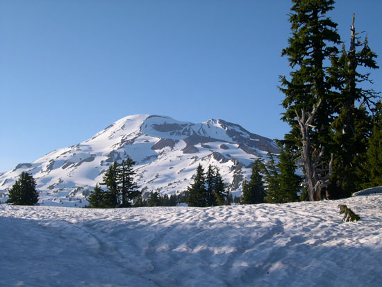 South Sister, late afternoon from above Morraine Lake