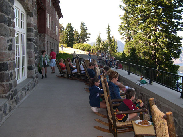 Overlooking Crater Lake.