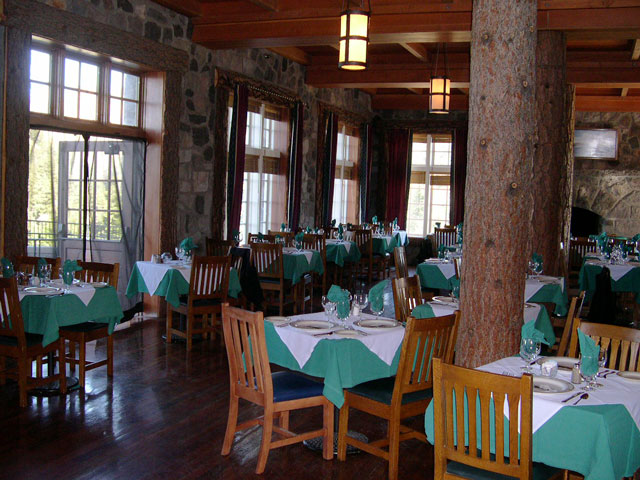 The dining room, fully reserved.