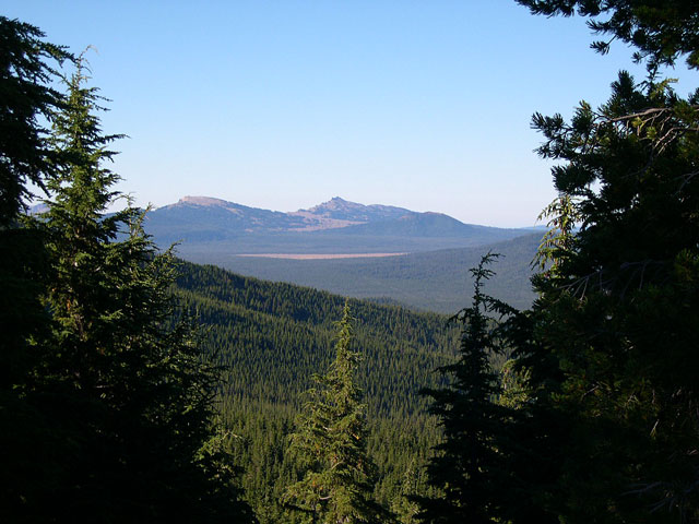 View west toward Mt. Bailey.