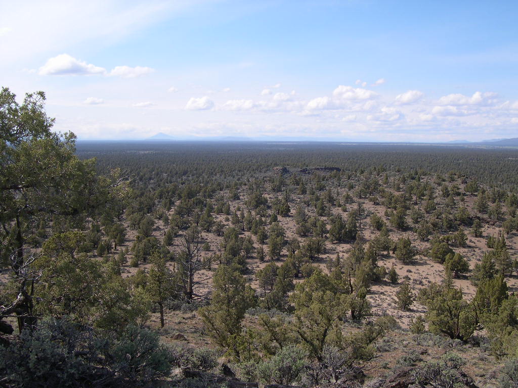 View north west from the third butte