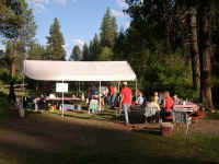 Food for almost 30 folks was served here for five days