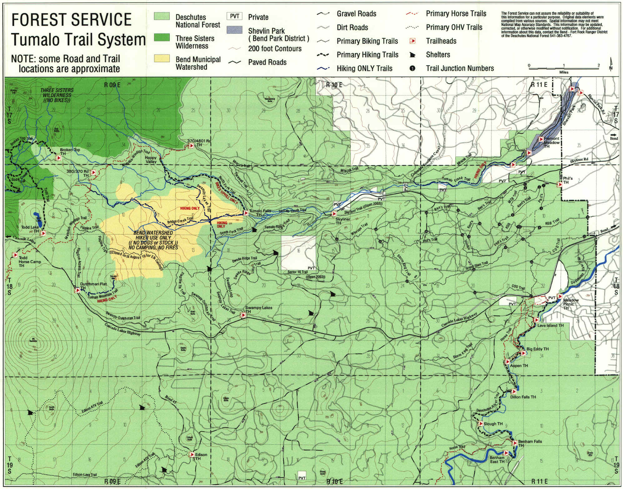 USFS Tumalo Recreation Trail System